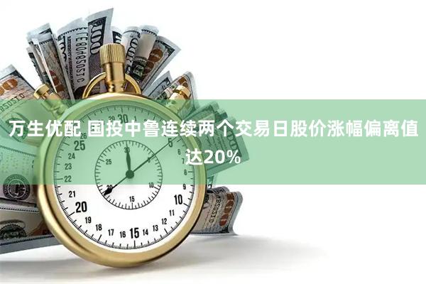 万生优配 国投中鲁连续两个交易日股价涨幅偏离值达20%