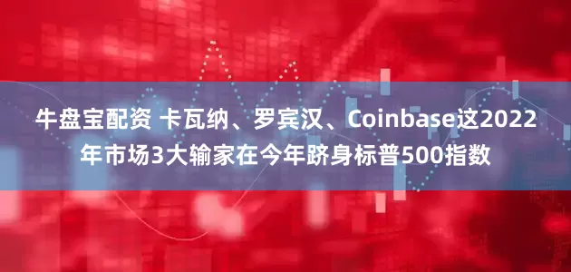 牛盘宝配资 卡瓦纳、罗宾汉、Coinbase这2022年市场3大输家在今年跻身标普500指数